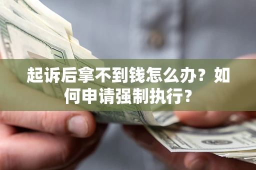 济南起诉后拿不到钱怎么办？如何申请强制执行？