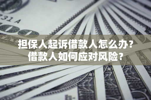 济南担保人起诉借款人怎么办？借款人如何应对风险？