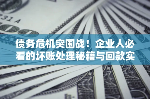济南债务危机突围战！企业人必看的坏账处理秘籍与回款实战指南